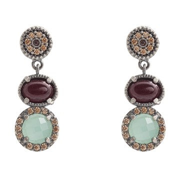 PENDIENTES RAIVE GRANATE XL