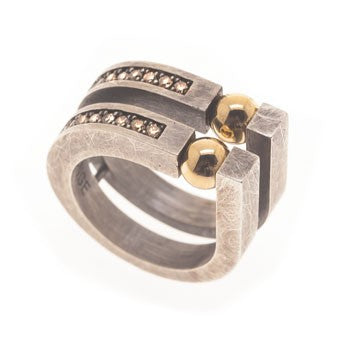 ANILLO KURVEN MARRON II