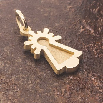 COLGANTE VIRGEN ORO AMARILLO TAPADA P