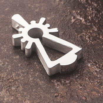 COLGANTE VIRGEN ORO BLANCO M