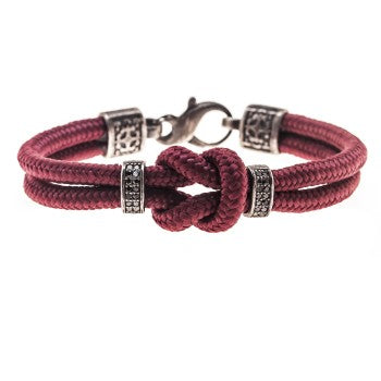 PULSERA KNOT GRANATE
