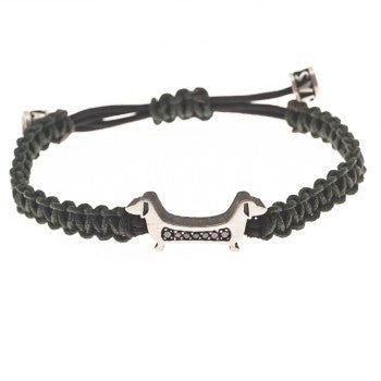 PULSERA M&T DIAMANTES NEGROS (VERDE)