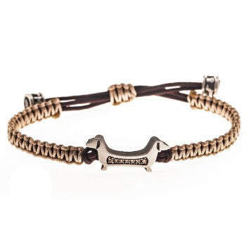 PULSERA M&T DIAMANTES BROWN (CREMA)