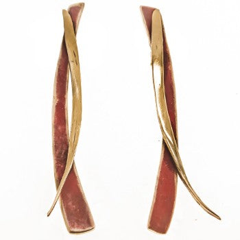 PENDIENTES AL VIENTO FILI PLAZA ROJOS