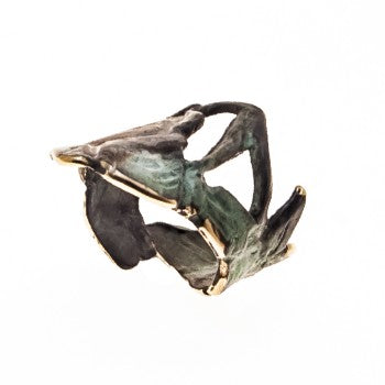 ANILLO NATURALEZA VERDE BEIGE FILI PLAZA