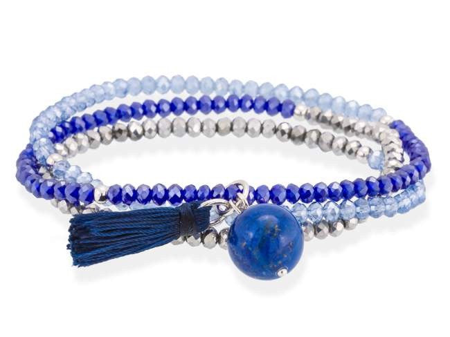 PULSERA ZEN AZUL PLATA