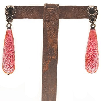 PENDIENTES BAROQUE LONG PINK