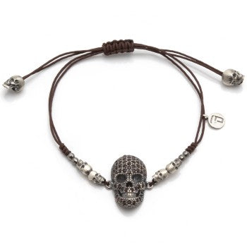 PULSERA RAIVE NEW SKULL NEGRA