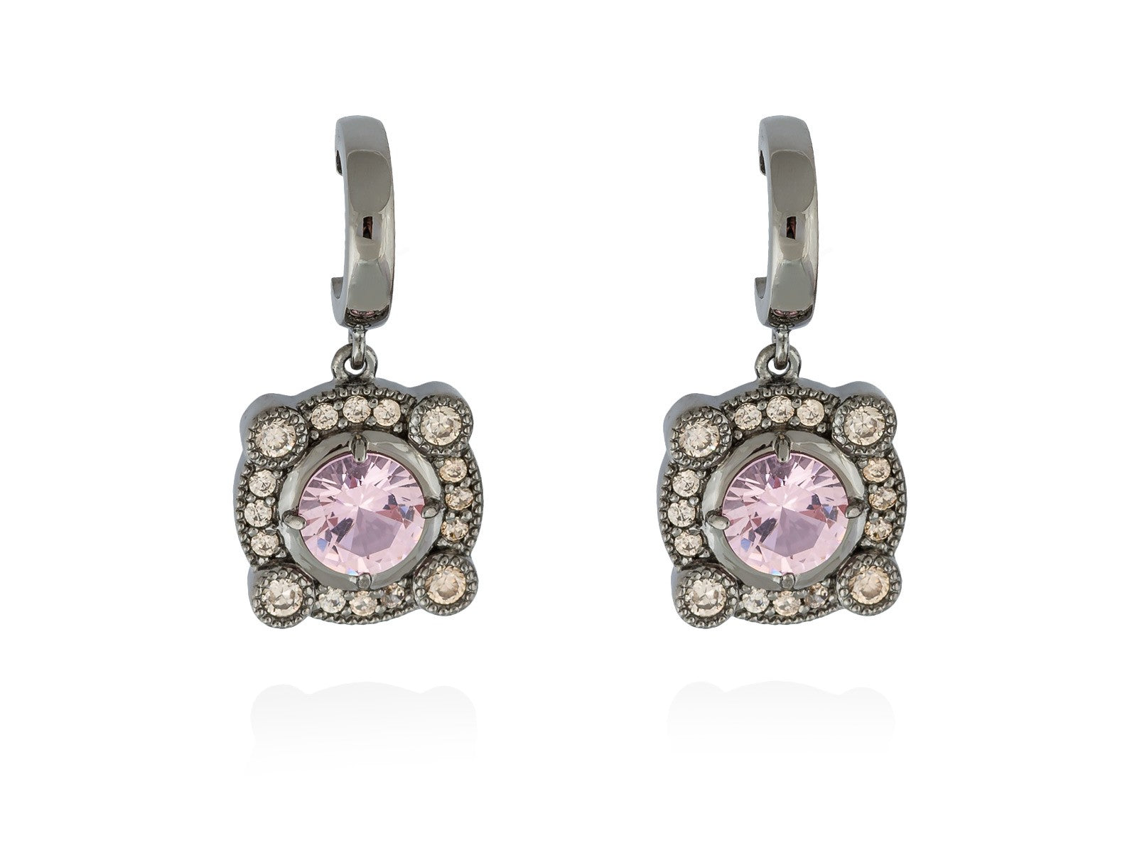 PENDIENTS RETRO ROSA