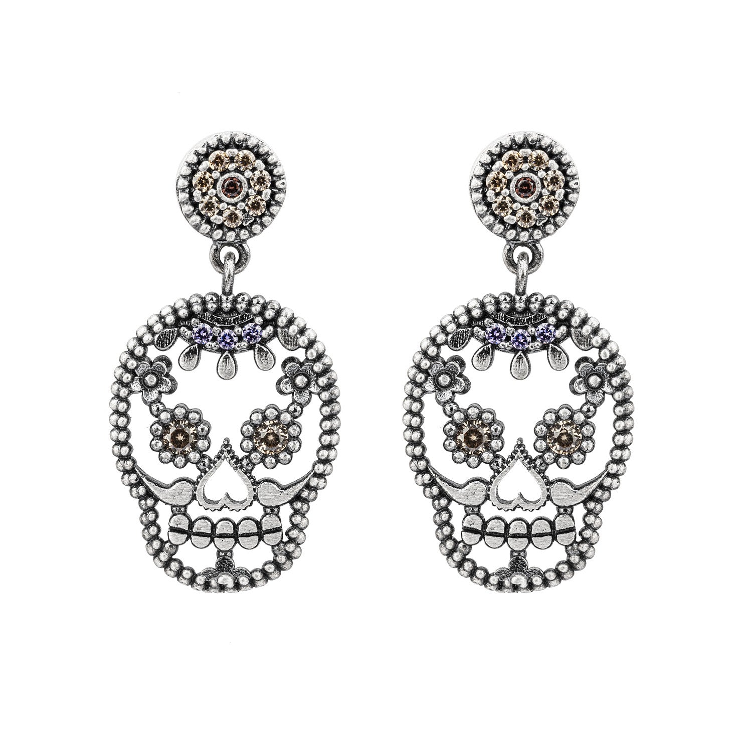 PENDIENTES RAIVE SKULL SPRING