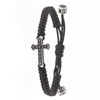PULSERA CROSS BLACK