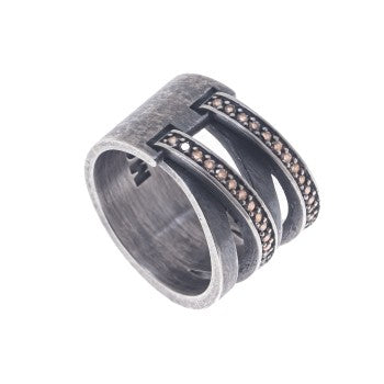 ANILLO SEWING MARRON DOUBLE