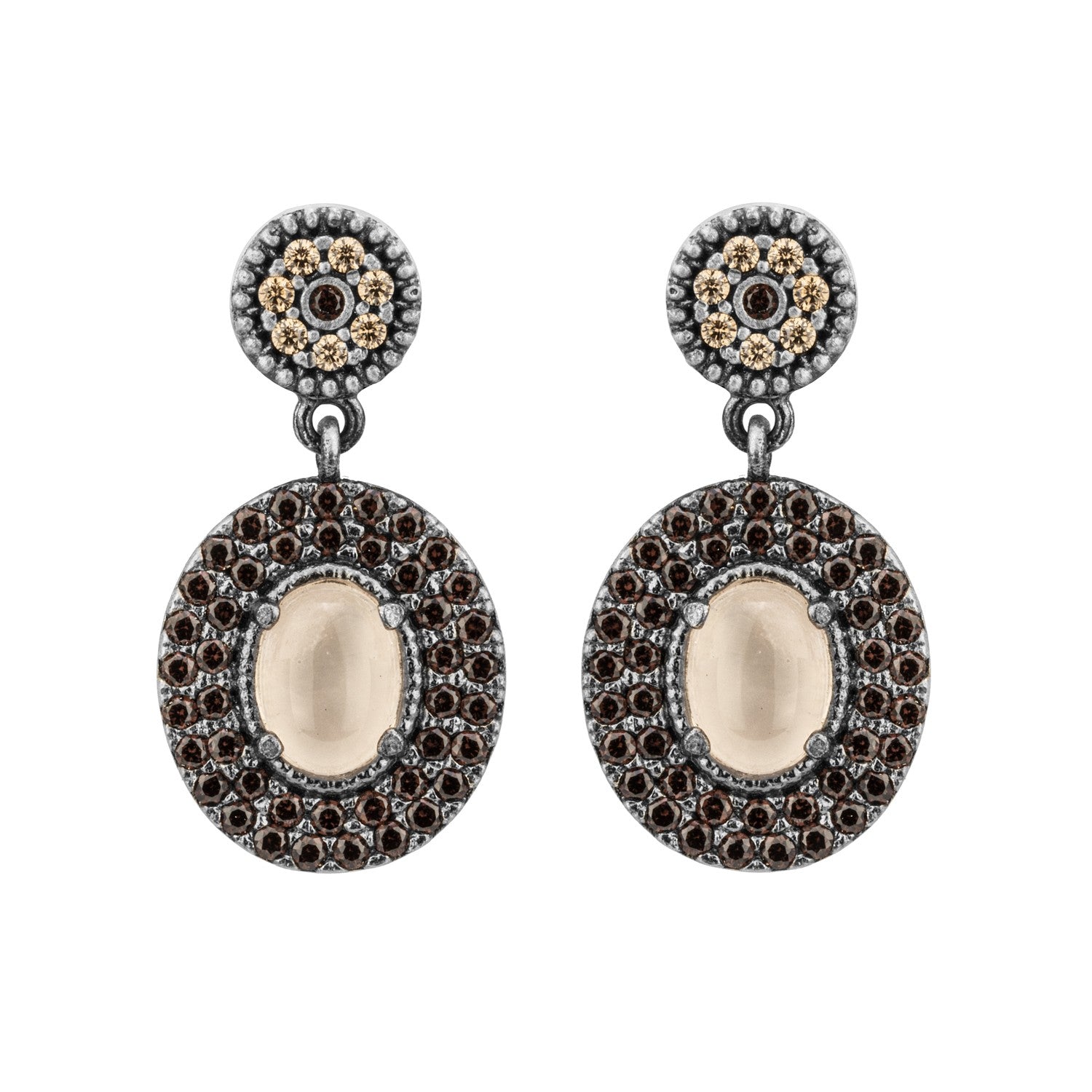 PENDIENTES RAIVE JADE ROSA XL