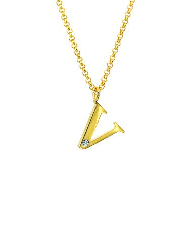 COLGANTE MON PETIT LETRA V