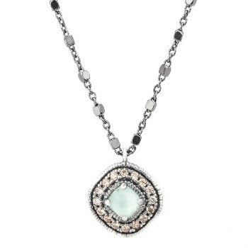 COLGANTE RAIVE CALCEDONIA VERDE CUADRADA