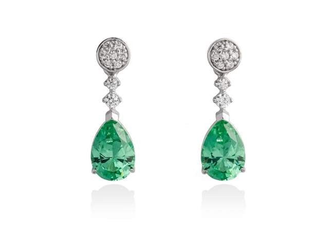 PENDIENTES LAGRIMA VERDE