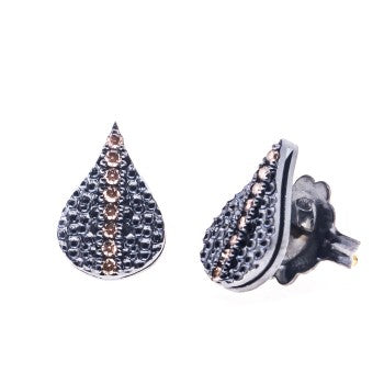 PENDIENTES FEUILLE PETTIT BROWN