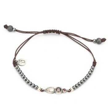 PULSERA RAIVE OJO DE GATO ROSA