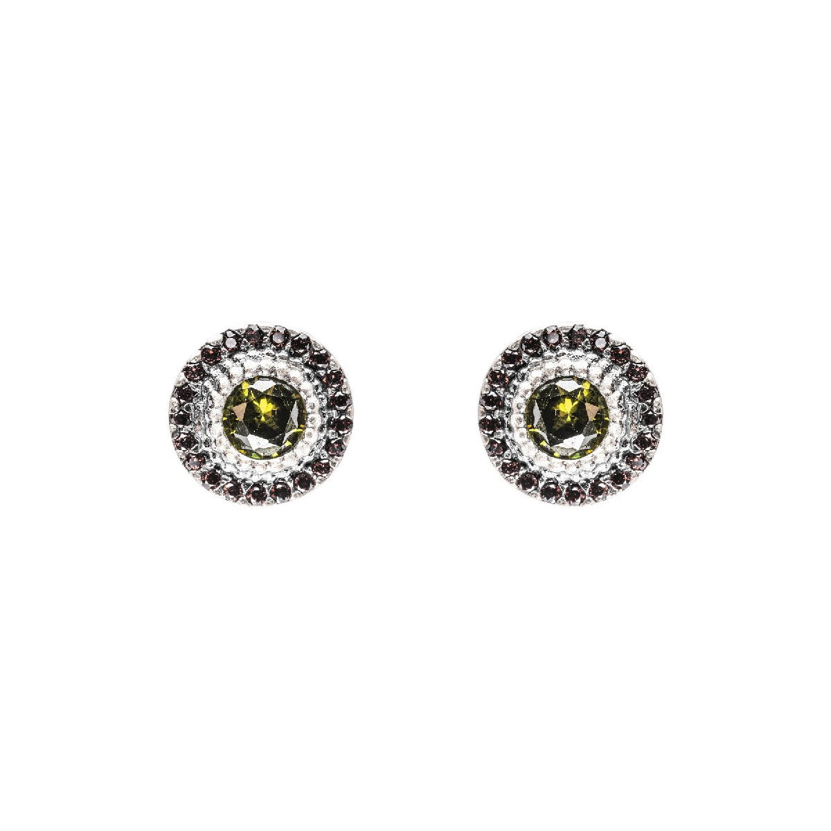 PENDIENTES RAIVE BOTTON VERDE