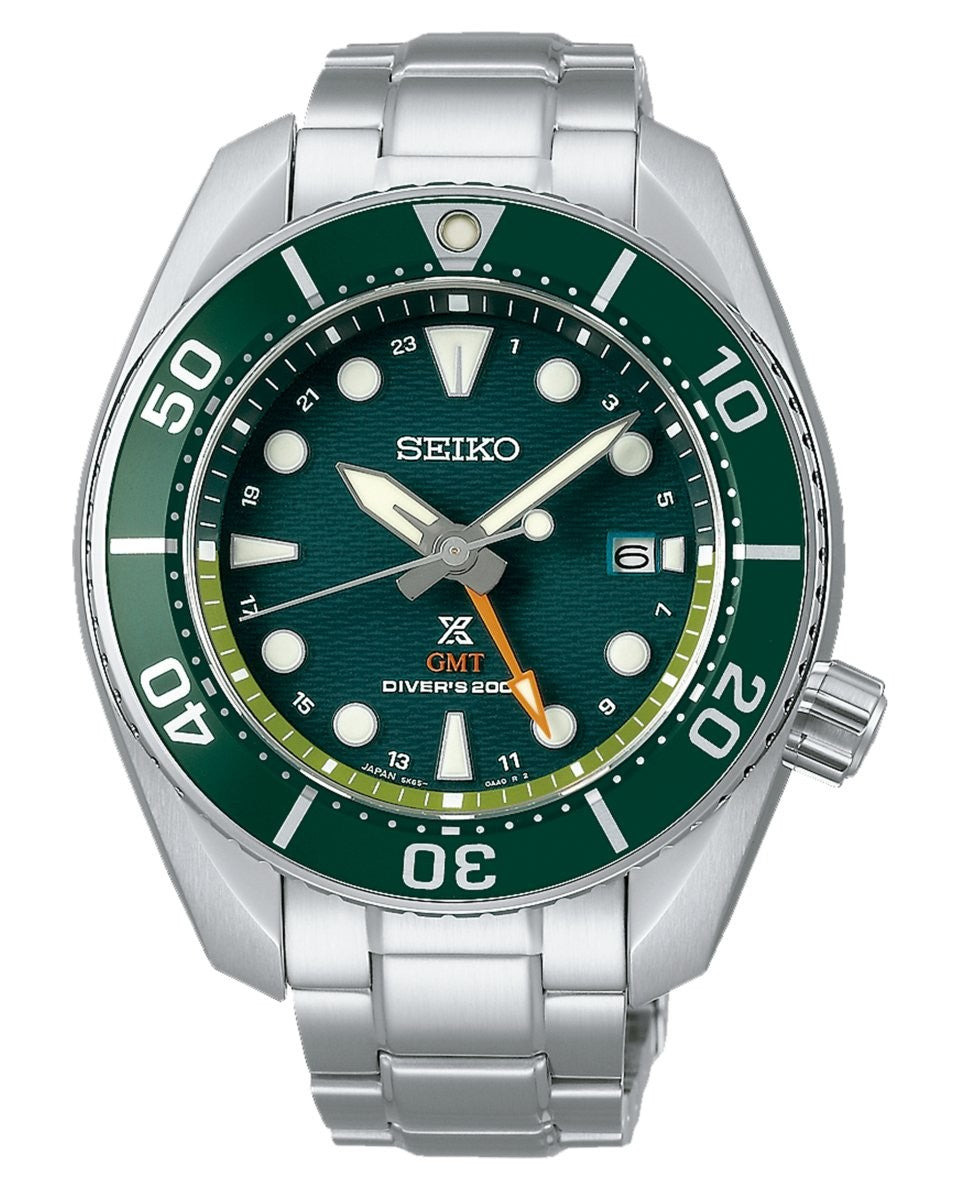 RELOJ PROSPEX SUMO SOLAR GMT ESFERA VERDE