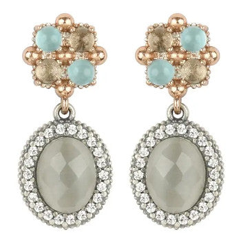 PENDIENTES SUNFIELD ELGA GRIS