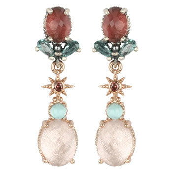 PENDIENTES SUNFIELD SILVIA PINK LIGHT