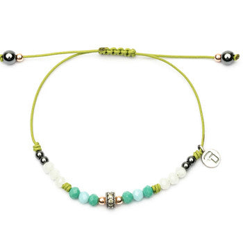 PULSERA RAIVE MACRAME ARO VERDE