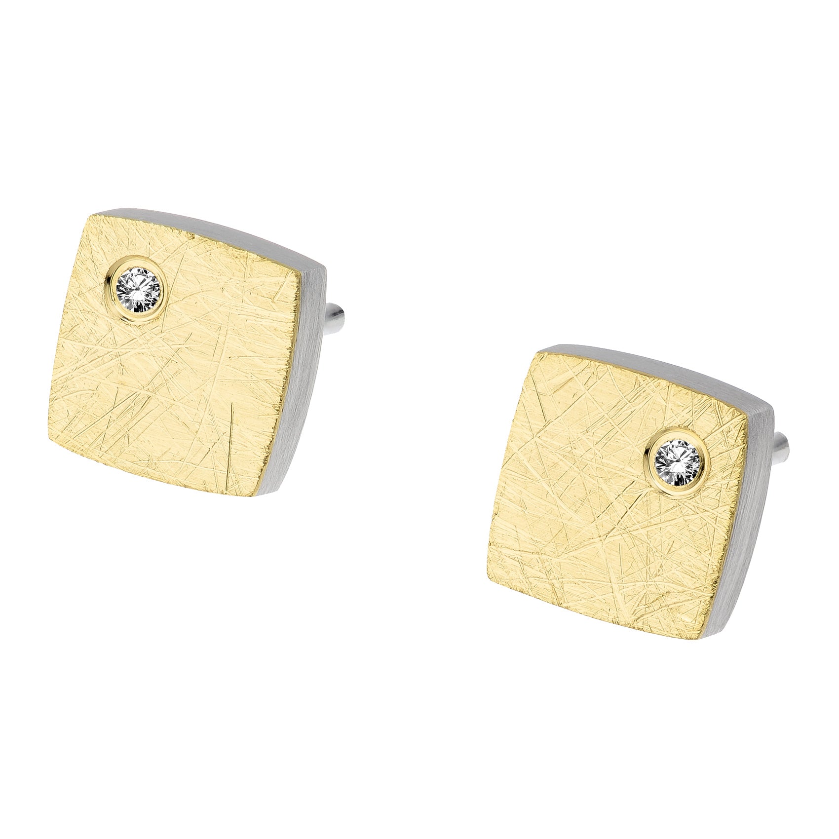 PENDIENTES ERNSTES GELBGOLD QUADRAT