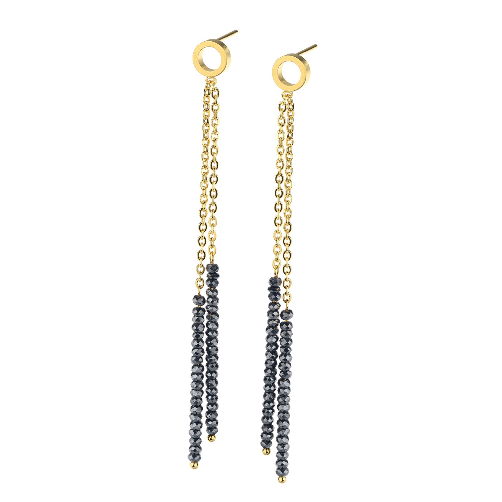 PENDIENTES ERNSTES HEMATITE LARGOS