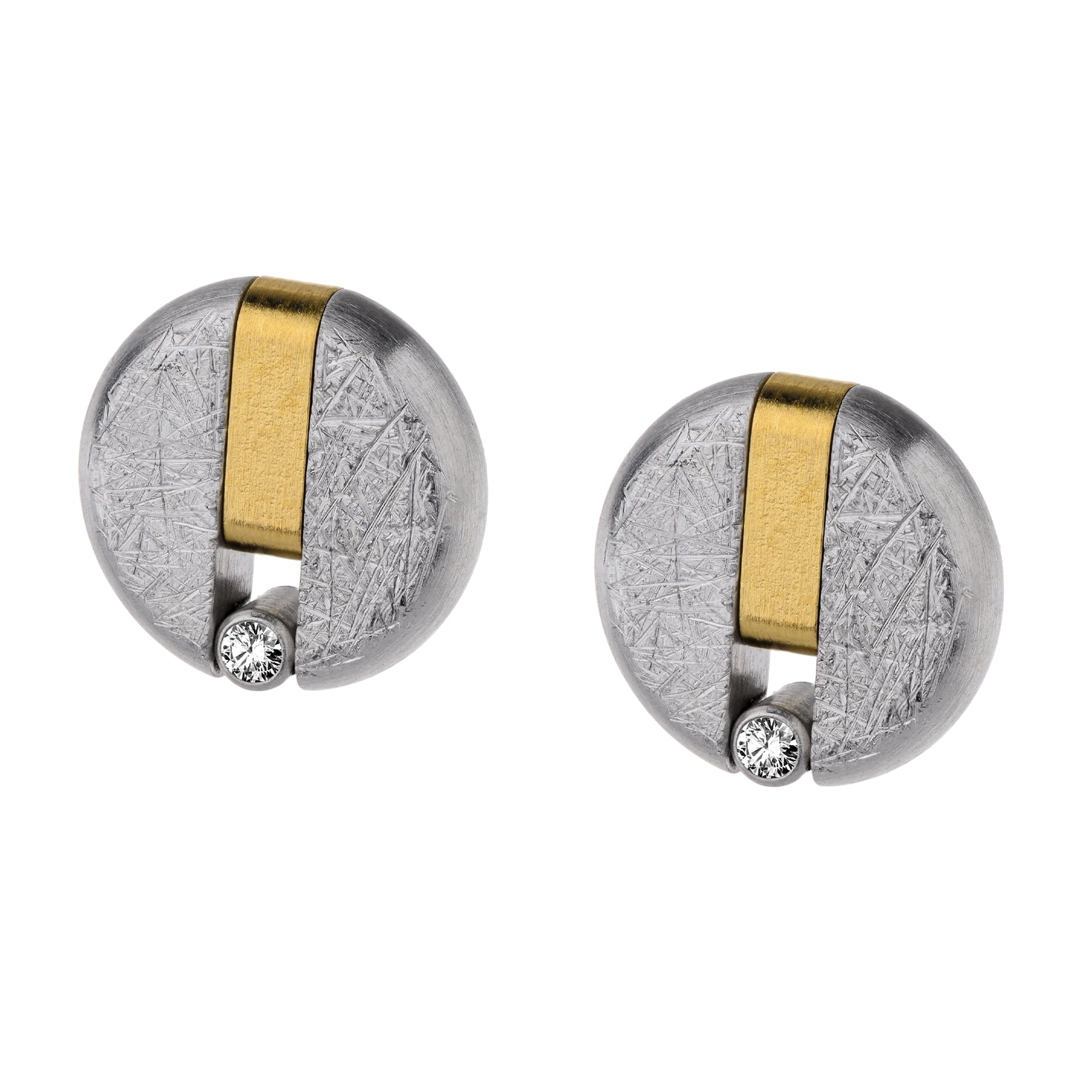 PENDIENTES ERNSTES GELBGOLD MEDIO