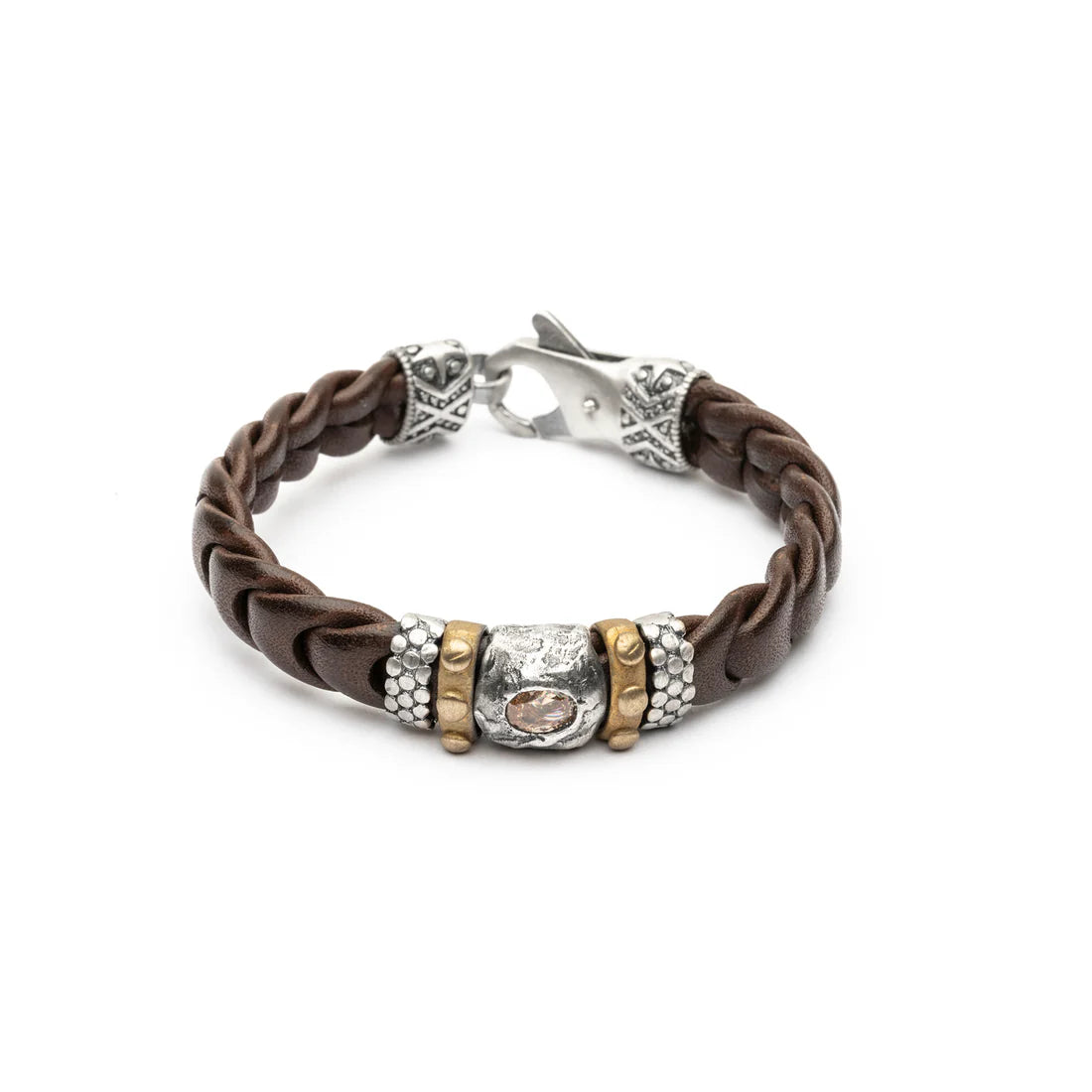 PULSERA RAIVE PLATA Y BRONCE
