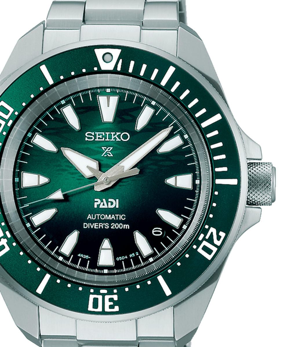RELOJ SEIKO PROSPEX SAMURAI DIVER PADI VERDE