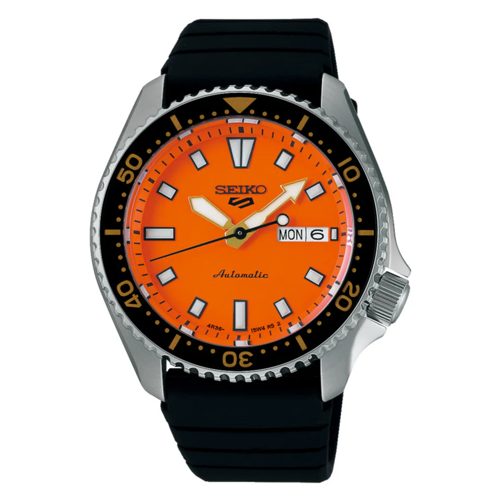 RELOJ SEIKO 5 SPORTS SKX STREET STYLE NARANJA