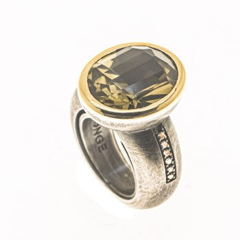 anillo citrino limon