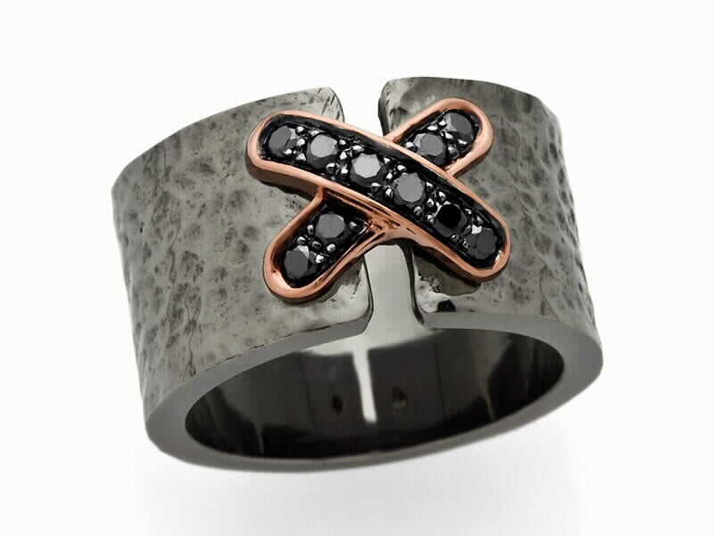 anillo diamantes aspa