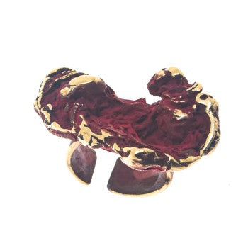 anillo fili plaza natural rojo