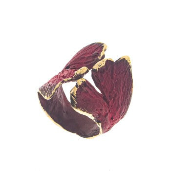 anillo fili plaza petalo rojo ii