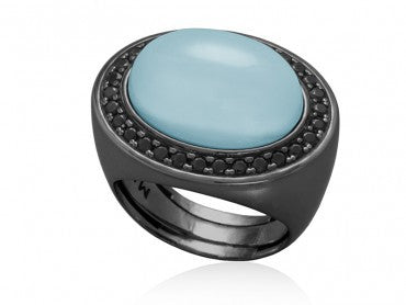 ANILLO HAENDEL CUARZO TURQUESA