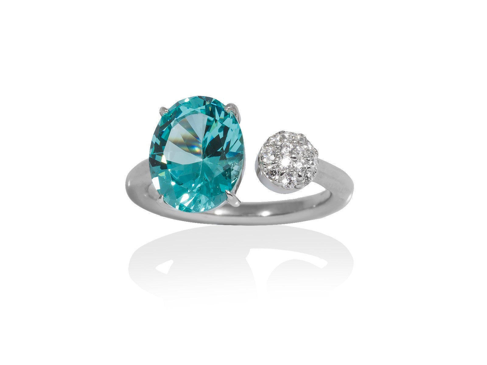 ANILLO PARADISE AZUL OVALO