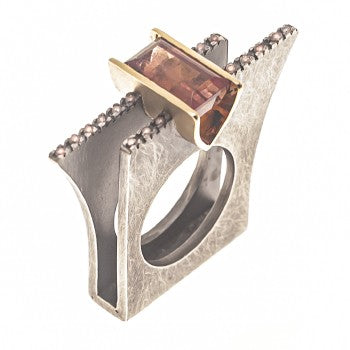 anillo parall√àles rosa