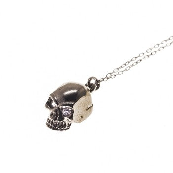 colgante calavera diamond myadn negra