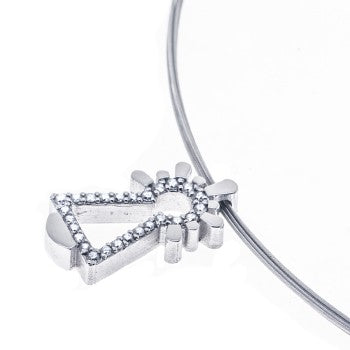 COLGANTE XL VIRGEN ORO DIAMANTES