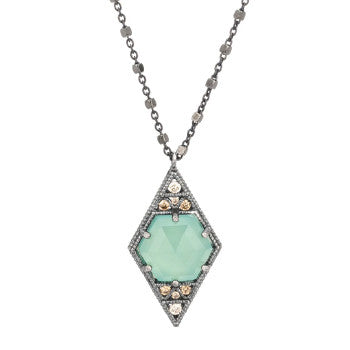 COLGANTE ROMBO PLATA