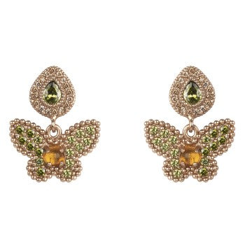 pendiente sunfield mariposa rosa