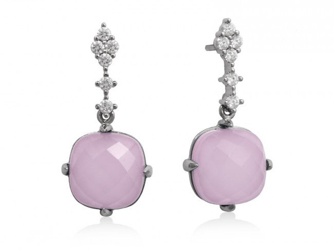 pendientes castle rosa