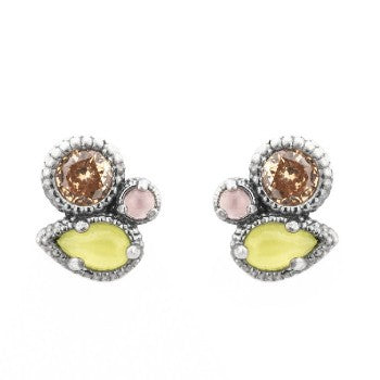 pendientes raive ojo de gato verde