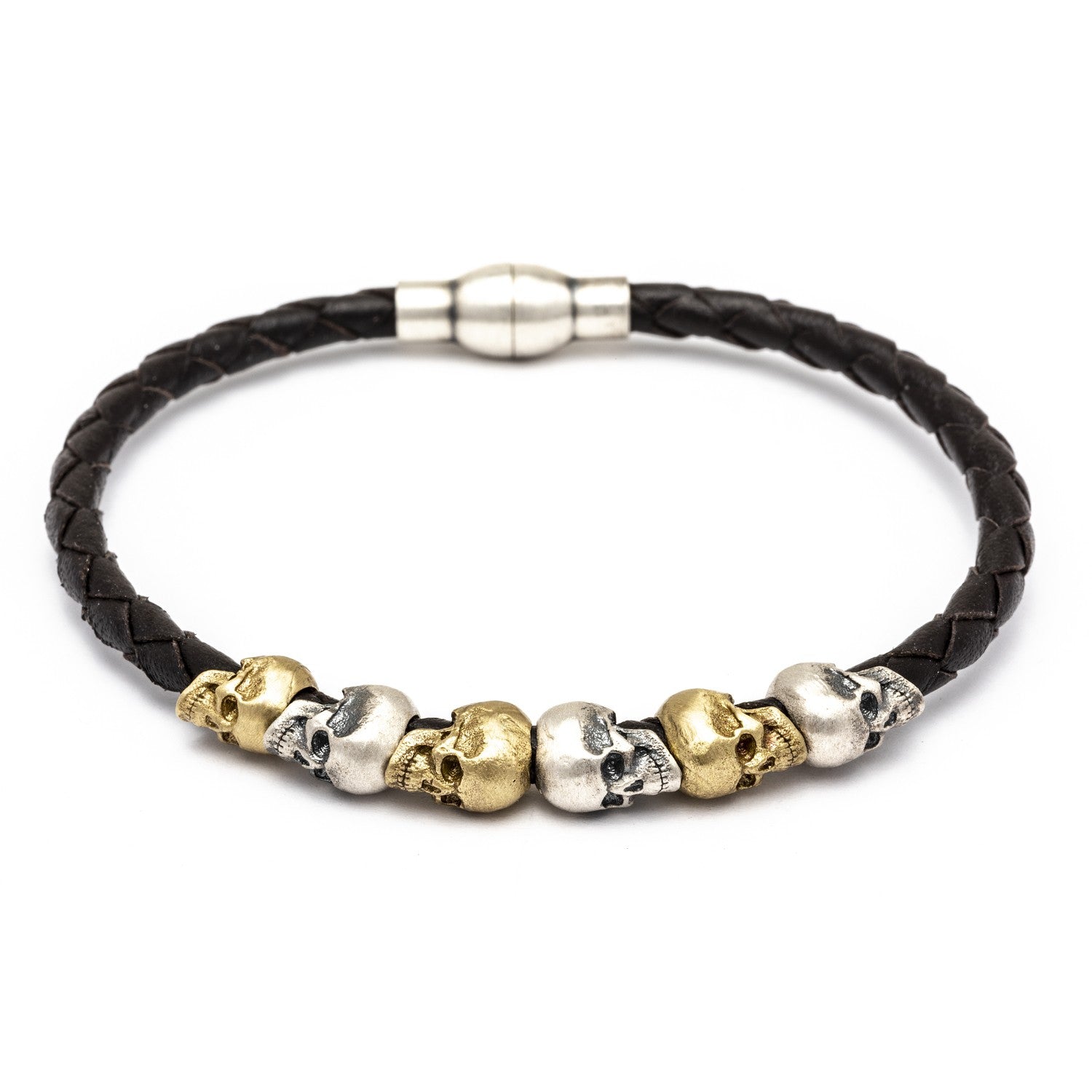 PULSERA RAIVE IMAN CALAVERA COMBINADA