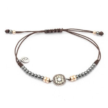 PULSERA RAIVE MACRAME CALCEDONIA VERDE