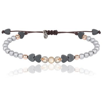 PULSERA SUNFIELD LOVE PLATA