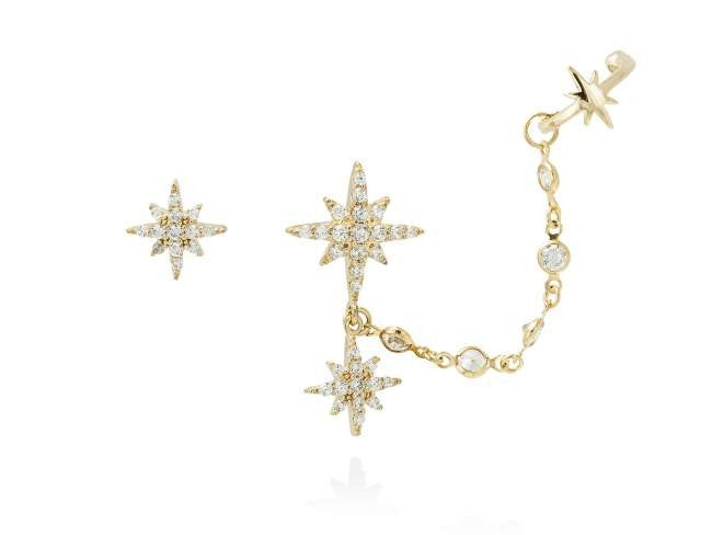 pendientes stella dorados